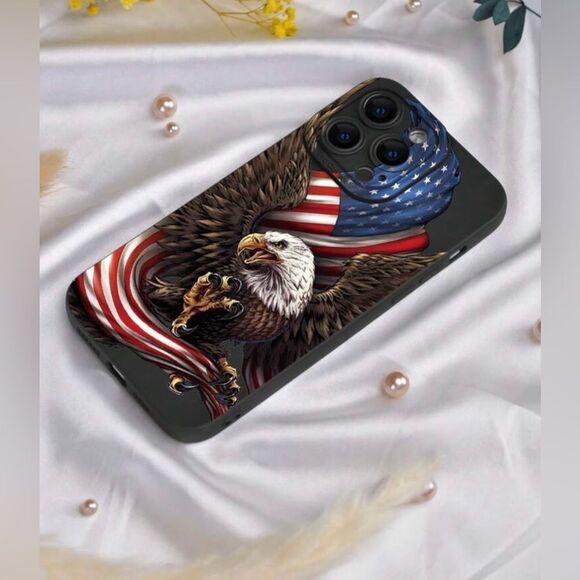 Patriotic Eagle IPhone 16 pro max Case - Picture 3 of 6